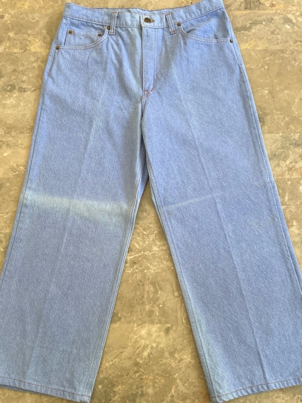 Vintage 90s Guess USA Baggy Jeans 32x25 Light Wash Straight Leg